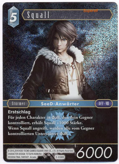 Final Fantasy Opus 2-038 H Squall Eis