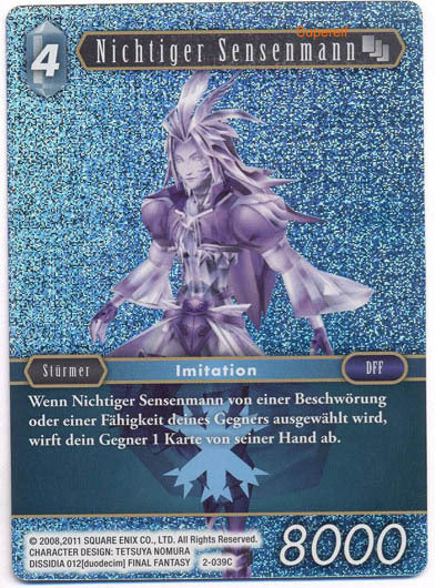 Final Fantasy Opus 2-039 C Nichtiger Sensenmann Eis