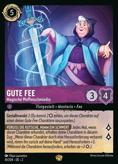 Lorcana Aufstieg der Flutgestalten 2-041 L Gute Fee Amethyst