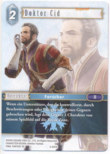 Final Fantasy Opus 2-041 H Doctor Cid Eis