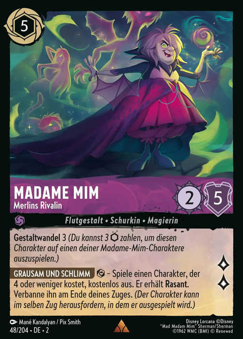 Lorcana Aufstieg der Flutgestalten 2-048 R Madame MIm Amethyst