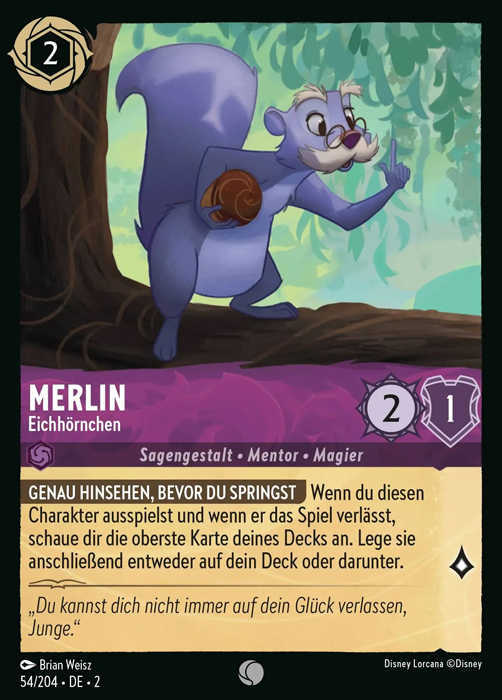 Lorcana Aufstieg der Flutgestalten 2-054 C Merlin Amethyst