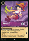 Lorcana Aufstieg der Flutgestalten 2-058 UC Pinocchio Amethyst