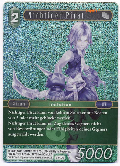 Final Fantasy Opus 2-059 C Nichtiger Pirat Wind