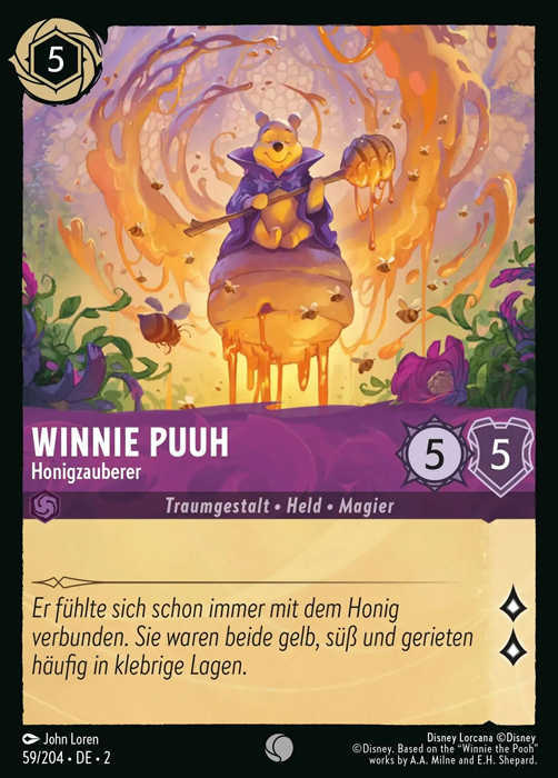 Lorcana Aufstieg der Flutgestalten 2-059 C Winnie Puuh Amethyst