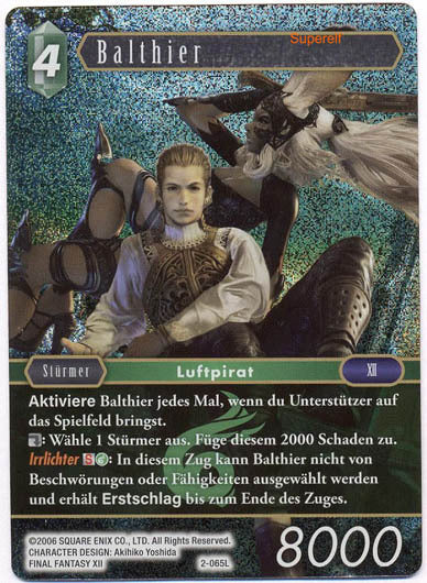 Final Fantasy Opus 2-065 L Balthier Wind