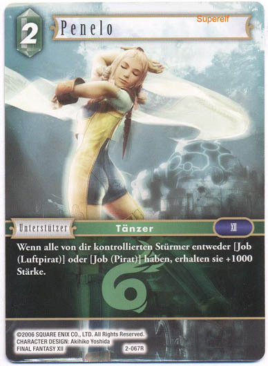 Final Fantasy Opus 2-067 R Penelo Wind
