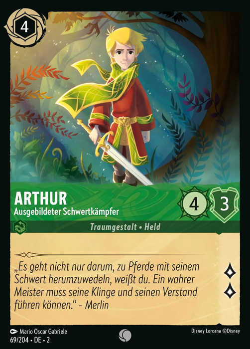 Lorcana Aufstieg der Flutgestalten 2-069 C Arthur Smaragd
