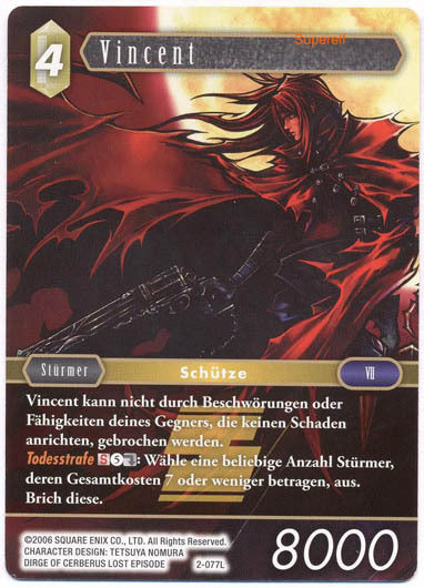 Final Fantasy Opus 2-077 L Vincent Erde