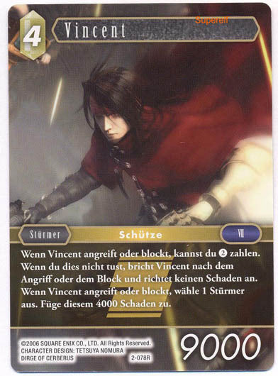 Final Fantasy Opus 2-078 R Vincent Erde