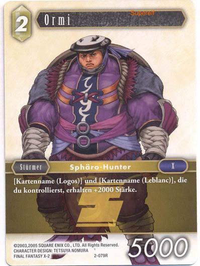 Final Fantasy Opus 2-079 R Ormi Erde