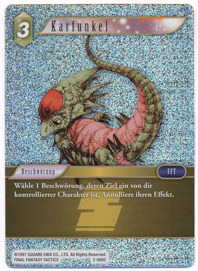 Final Fantasy Opus 2-080 C Karfunkel Erde