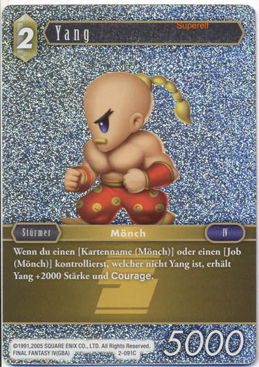 Final Fantasy Opus 2-091 C Yang Erde