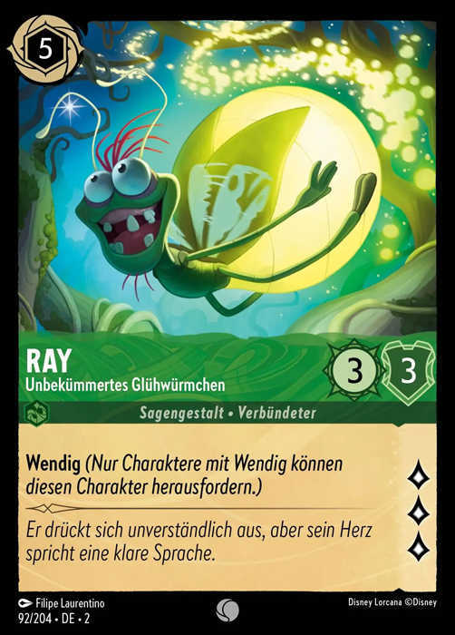 Lorcana Aufstieg der Flutgestalten 2-092 C Ray Smaragd
