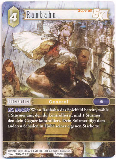 Final Fantasy Opus 2-093 H Raubahn Erde