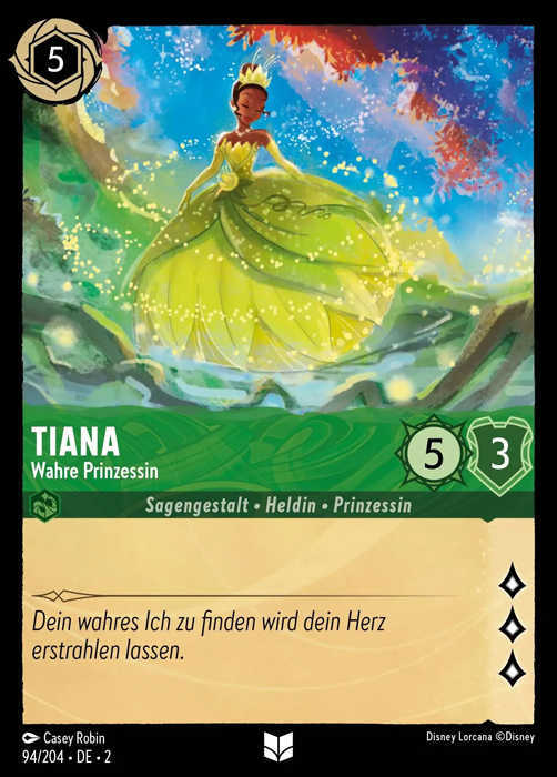 Lorcana Aufstieg der Flutgestalten 2-094 UC Tiana Smaragd
