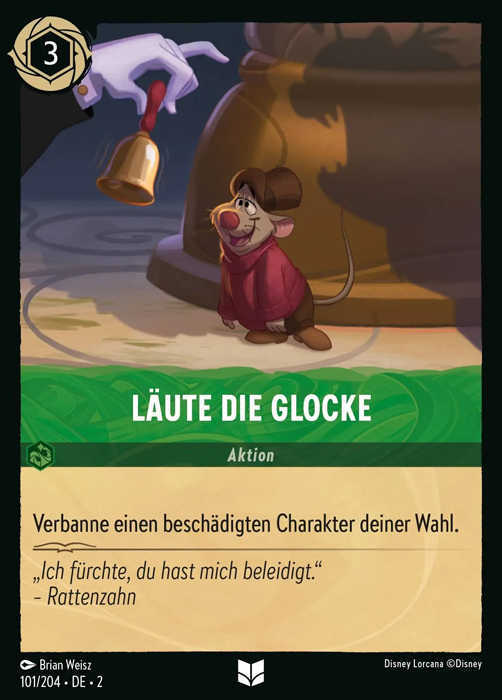 Lorcana Aufstieg der Flutgestalten 2-101 UC Läute die Glocke Smaragd