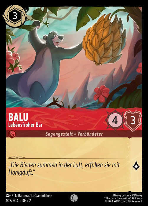 Lorcana Aufstieg der Flutgestalten 2-103 C Balu Rubin