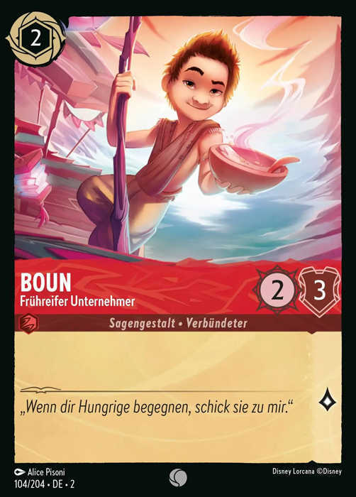 Lorcana Aufstieg der Flutgestalten 2-104 C Boun Rubin