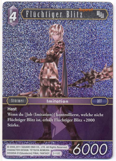 Final Fantasy Opus 2-112 C Flüchtiger Blitz Blitz
