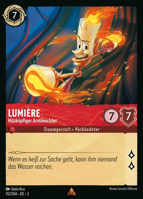 Lorcana Aufstieg der Flutgestalten 2-112 R Lumiere Rubin