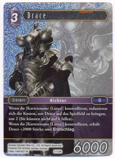 Final Fantasy Opus 2-113 R Drace Blitz