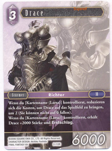 Final Fantasy Opus 2-113 R Drace Blitz