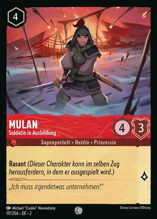 Lorcana Aufstieg der Flutgestalten 2-117 C Mulan Rubin