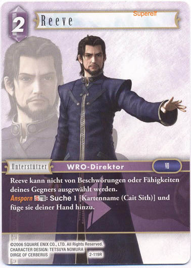 Final Fantasy Opus 2-119 R Reeve Blitz
