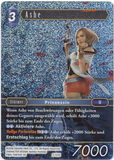 Final Fantasy Opus 2-121 H Ashe Wasser