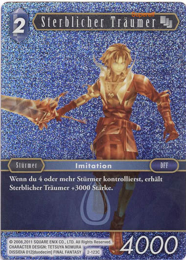 Final Fantasy Opus 2-123 C Sterblicher Träumer Wasser