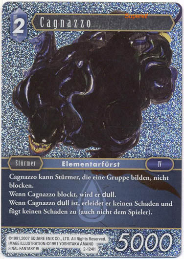 Final Fantasy Opus 2-124 H Cagnazzo Wasser