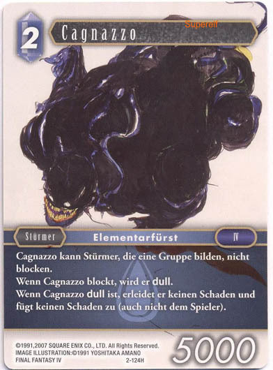 Final Fantasy Opus 2-124 H Cagnazzo Wasser