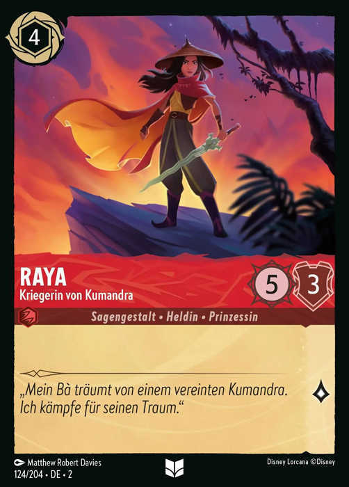 Lorcana Aufstieg der Flutgestalten 2-124 UC Raya Rubin