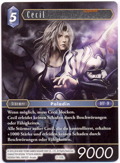 Final Fantasy Opus 2-129 L Cecil Wasser
