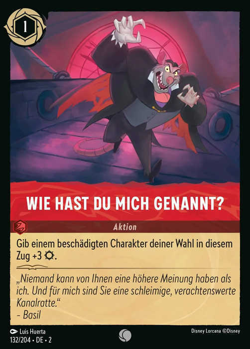 Lorcana Aufstieg der Flutgestalten 2-132 C Wie hast du mich genannt? Rubin