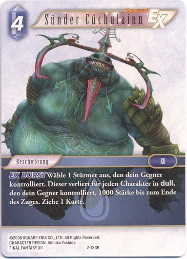 Final Fantasy Opus 2-133 R Sünder Cúchulainn Wasser
