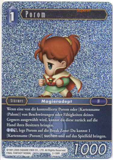 Final Fantasy Opus 2-136 R Porom Wasser
