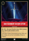 Lorcana Aufstieg der Flutgestalten 2-136 UC Das Schwert in dem Stein Rubin