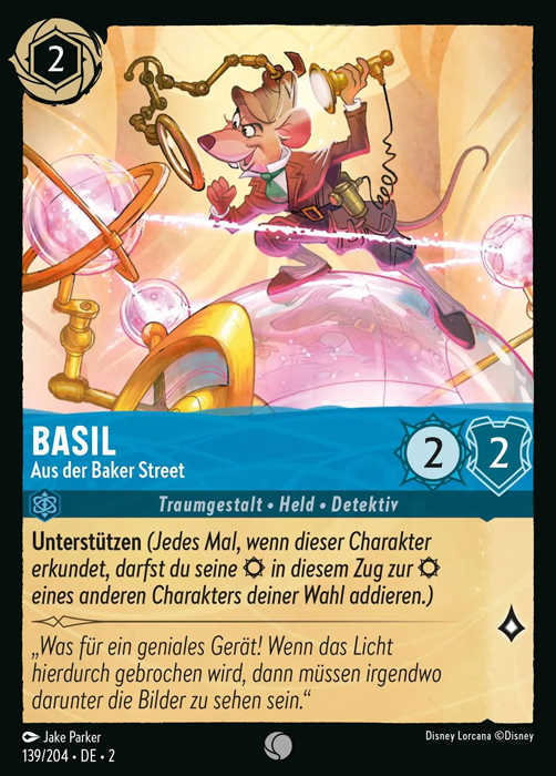 Lorcana Aufstieg der Flutgestalten 2-139 C Basil Saphir