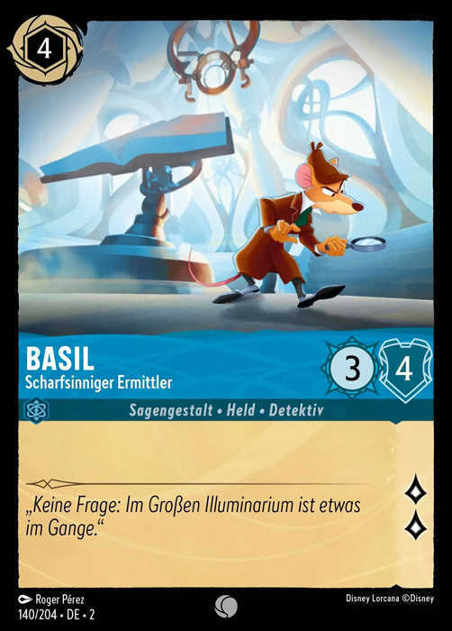 Lorcana Aufstieg der Flutgestalten 2-140 C Basil Saphir