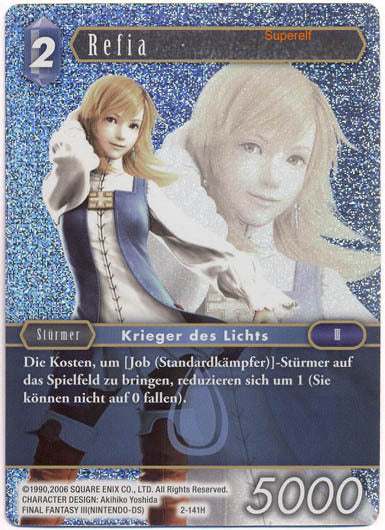 Final Fantasy Opus 2-141 H Refia Wasser