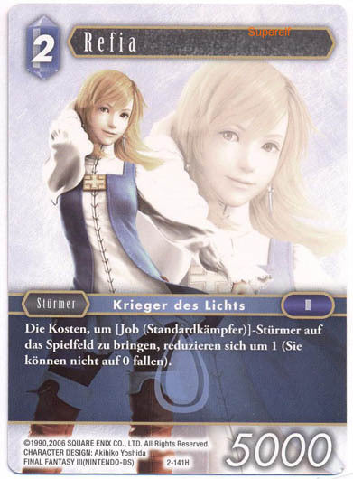Final Fantasy Opus 2-141 H Refia Wasser