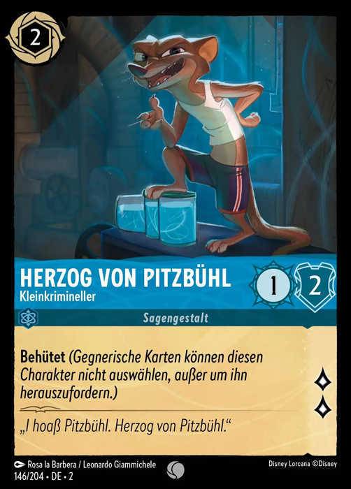 Lorcana Aufstieg der Flutgestalten 2-146 C Herzog von Pitzbühl Saphir