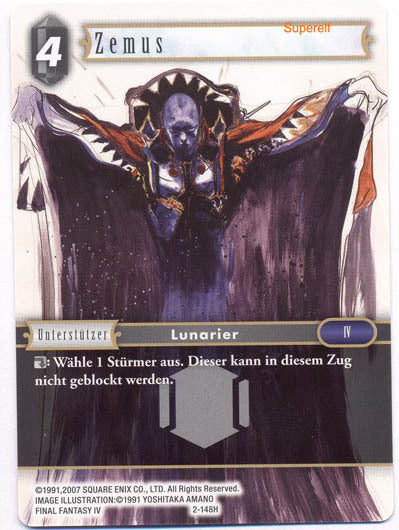 Final Fantasy Opus 2-148 H Zemus Dunkelheit