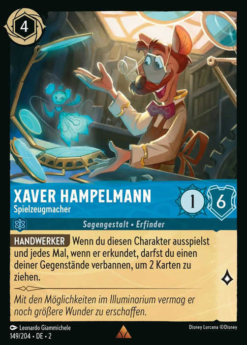 Lorcana Aufstieg der Flutgestalten 2-149 R Xaver Hampelmann Saphir