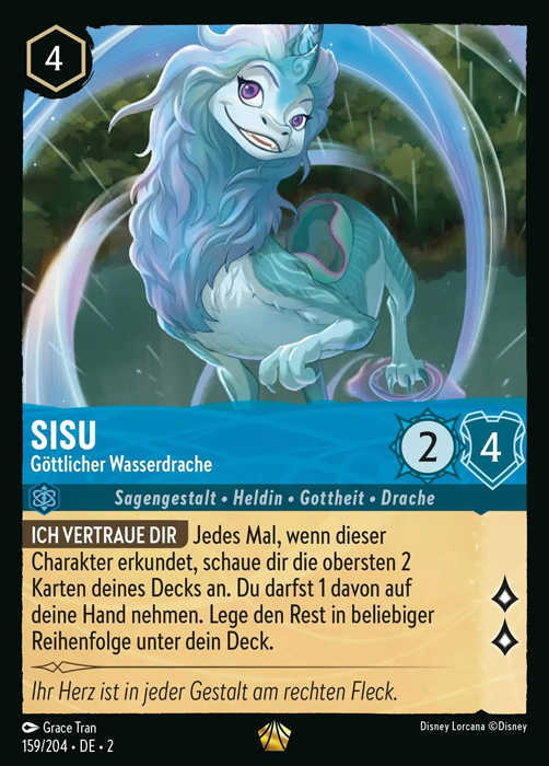 Lorcana Aufstieg der Flutgestalten 2-159 L Sisu Saphir