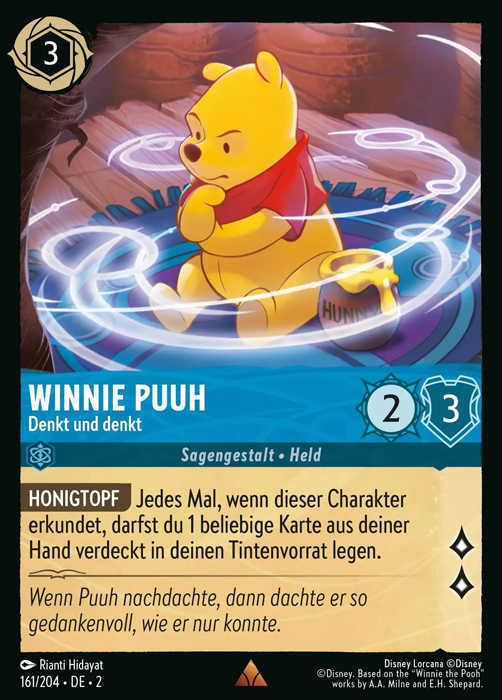 Lorcana Aufstieg der Flutgestalten 2-161 R Winnie Puuh Saphir