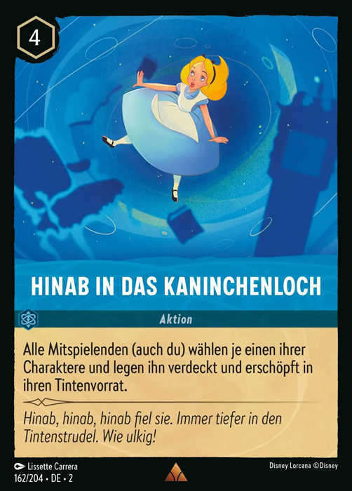 Lorcana Aufstieg der Flutgestalten 2-162 R Hinab in das Kaninchenloch Saphir