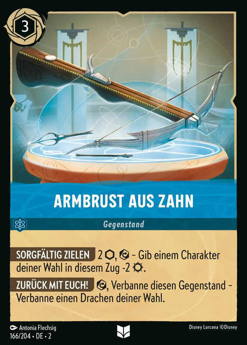 Lorcana Aufstieg der Flutgestalten 2-166 UC Armbrust aus Zahn Saphir